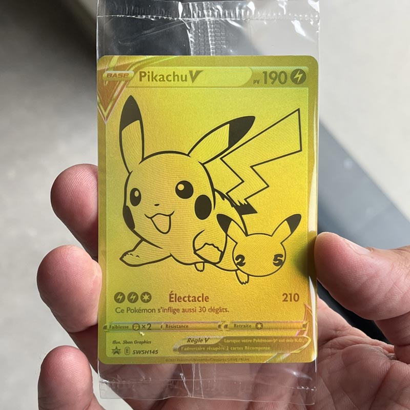 carte promo Pikachu celebration
